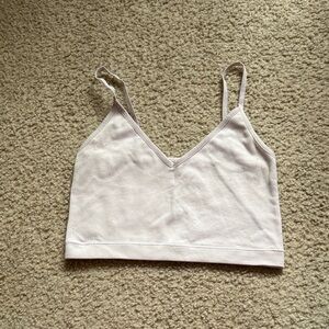 Light Gray Cropped Tank Top